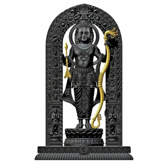 8 Inch Shree Ram Lalla Murti God Idols Ayodha’s Shree Ram Statue Home Decor